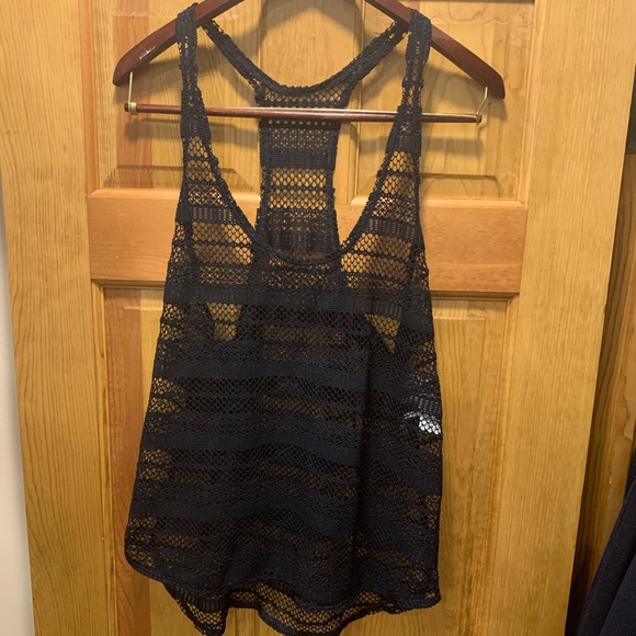 Black Lace Tank Top by Splendid - Picture 1 of 6